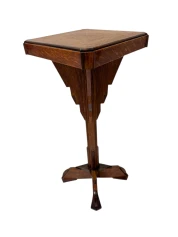Art Deco Amsterdamse School Petite Pedestal Table, 1920s